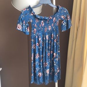 Blue floral sundress